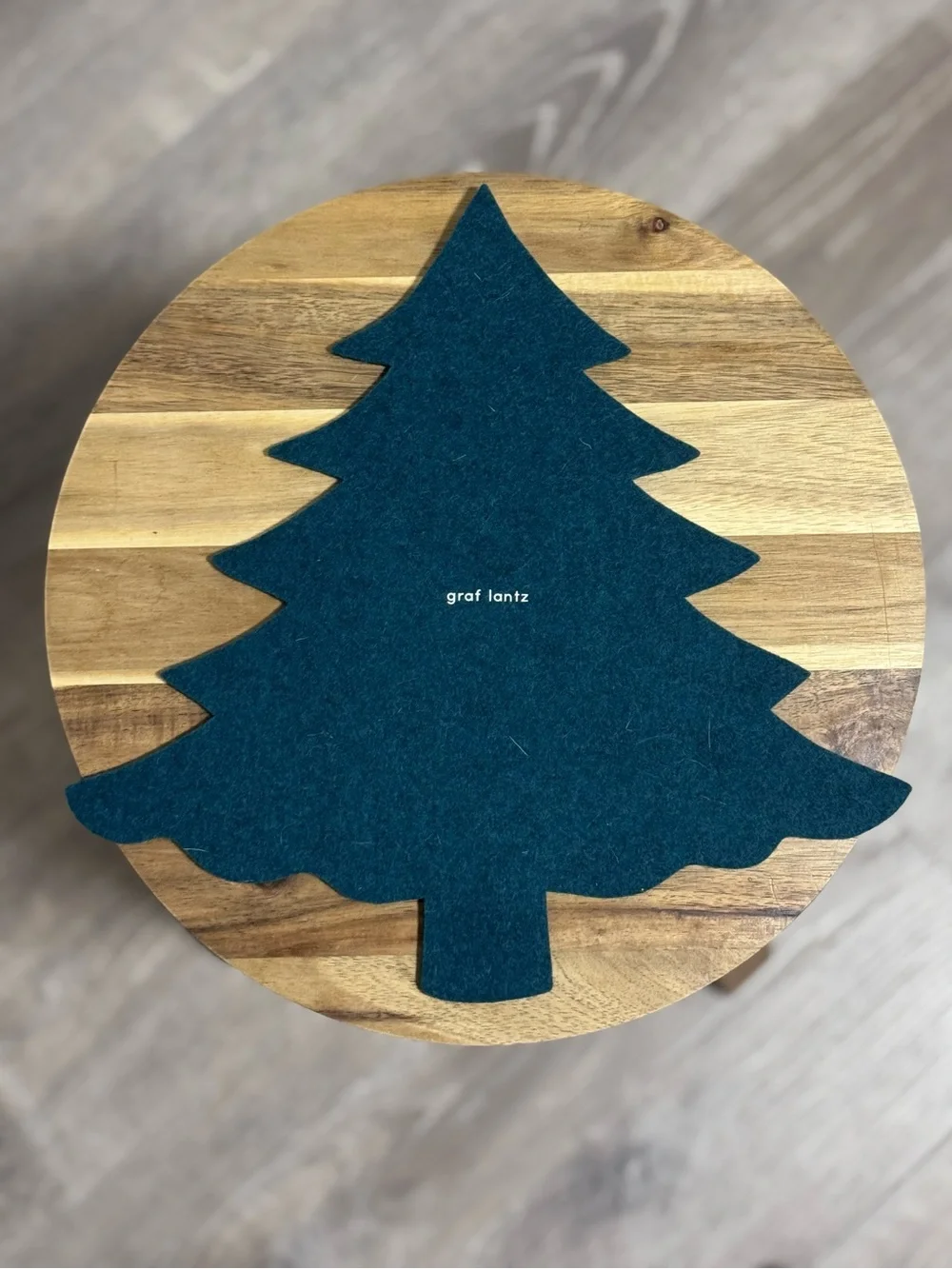 NWOT Graf Lantz Evergreen Tree Felt Trivet | Kombu Shade